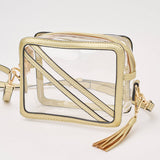 The Cline Gold Clear Stadium Crossbody