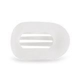 Medium Flat Hair Clip | Coconut White
