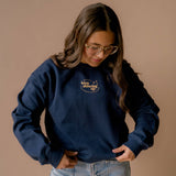 Keep Showing Up Pullover | Navy