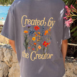 Created by the Creator Tee | Plum
