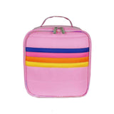 Pink Retro Stripe Lunch Box