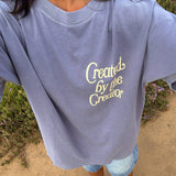 Created by the Creator Tee | Plum