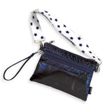 Navy Star Puffer Crossbody