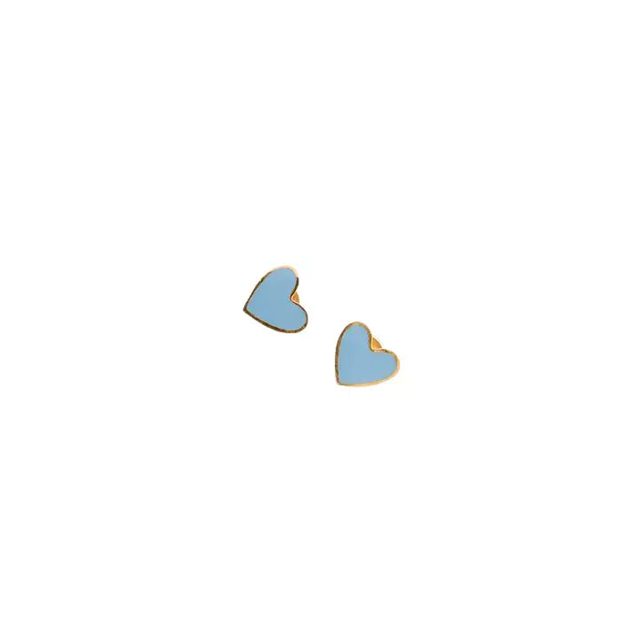 Enamel Heart Stud